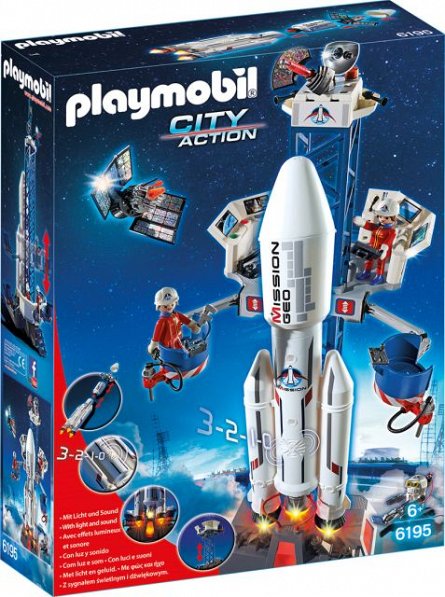 Playmobil-Racheta spatiala, statie de lansare PM6195