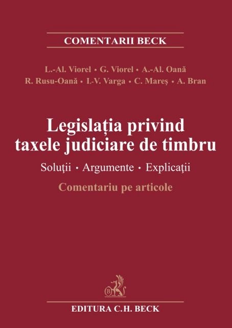 Legislatia Privind Taxele Judiciare De Timbru De Liviu Alexandru Viorel Diverta